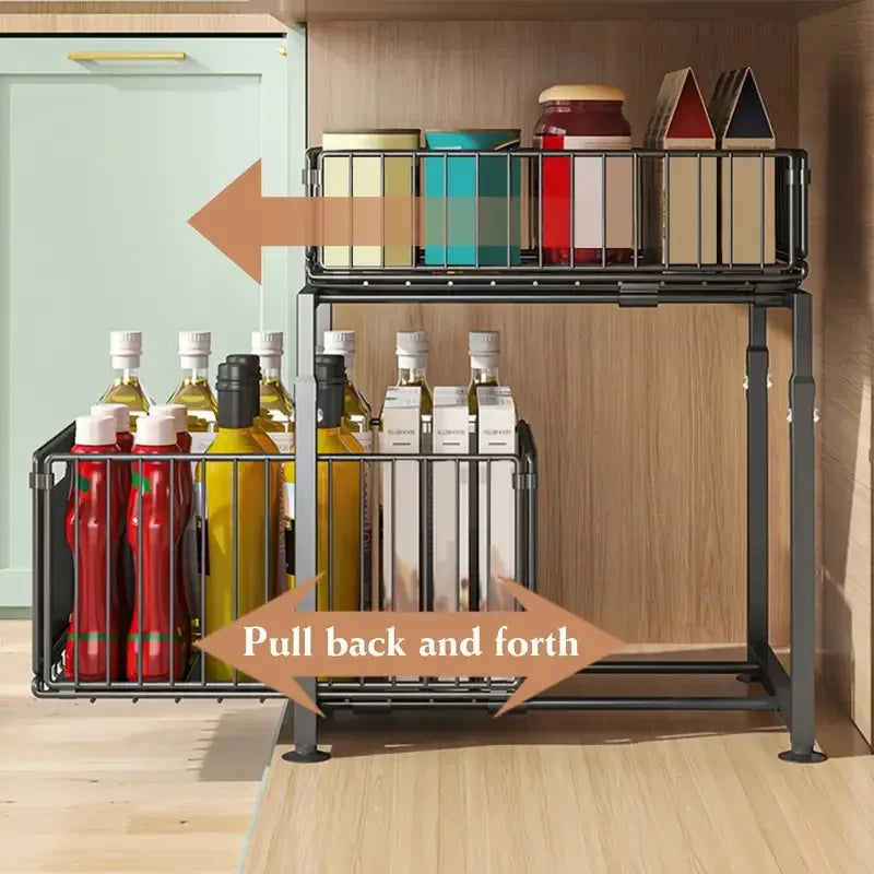 BrightNest™ 2-Tier Under Sink Organizer
