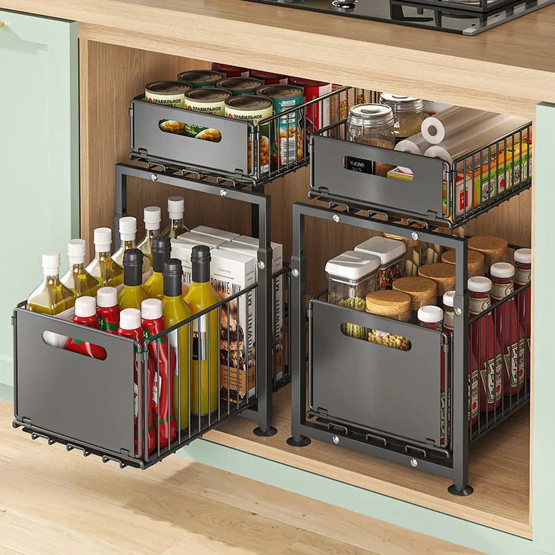 BrightNest™ 2-Tier Under Sink Organizer