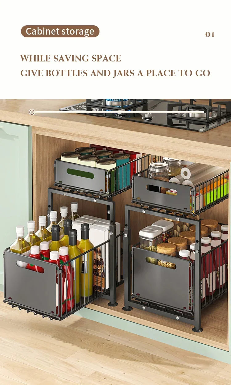BrightNest™ Pull-Out Cabinet Organizer