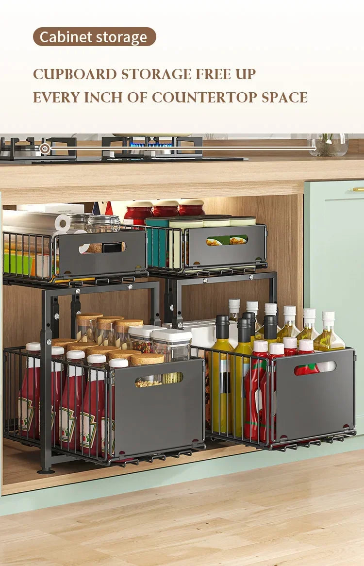 BrightNest™ Pull-Out Cabinet Organizer