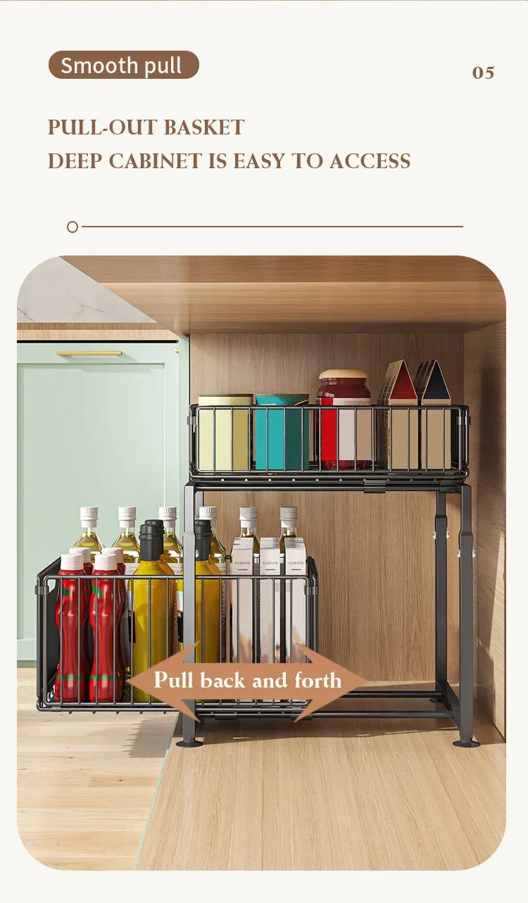BrightNest™ Pull-Out Cabinet Organizer